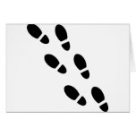Shoe tracks - Footprint cards