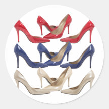 shoes2 round stickers