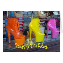 Shoes Happy Birthday Card