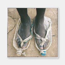 Shoes in Uganda Refrigerator Magnets