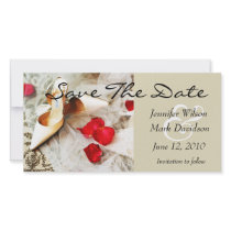 Shoes & Roses Save The Date Photo Card