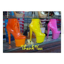 Shoes Thank You Greeting Card