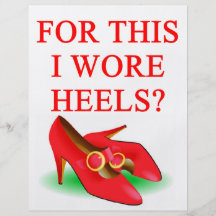 shoes with high heels full colour flyer