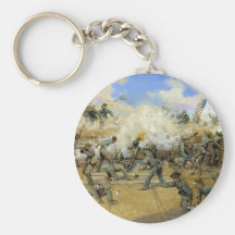 Shoot and Be Dammed by Keith Rocco Keychain