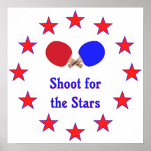Shoot for the Stars Ping Pong Print