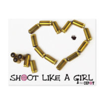 Shoot Like A Girl Postcard