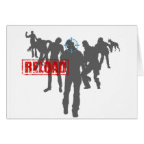 Shoot The Zombies - Shotgun Reload Game Gamer Cards