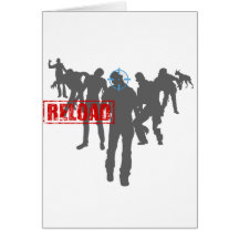 Shoot The Zombies - Shotgun Reload Game Gamer Card