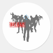 Shoot The Zombies - Shotgun Reload Game Gamer Stickers