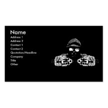 Shooter Profile Card Business Card Template