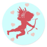 Shooting Cupid with Hearts Stickers