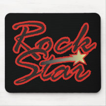 Shooting Rock Star Mouse Pad