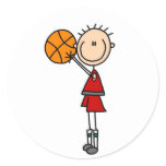 Shooting The Basketball Sticker