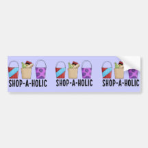 Shop-A-Holic Bumper Stickers