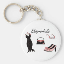 Shop-a-holic Key Chain