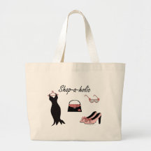Shop-a-holic Tote Bags