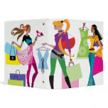 shopaholic chicks/girls notebook binders