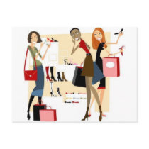 Shopaholic Post Cards