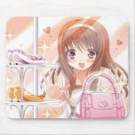 Shopping Anime Girl Mousepad