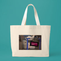 Shopping cart on a tote bag bags