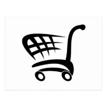 Shopping Cart Post Cards