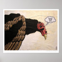 Shopping Cart - Turkey Vulture Print