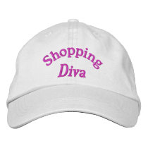 Shopping Diva Embroidered Hat