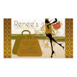 shopping girl boutique card (contact to customize) business cards