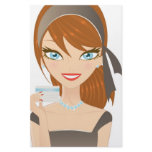 Shopping Girl Customized Stationery