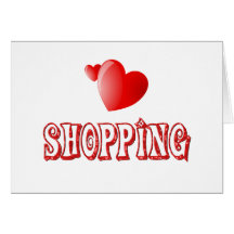 Shopping Hearts Card
