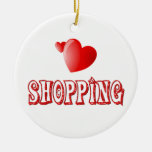 Shopping Hearts Christmas Tree Ornament