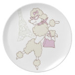 shopping in paris party plates