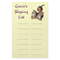 Shopping List Grocery List Personal Stationery
