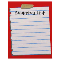 Shopping List Letterhead Stationery