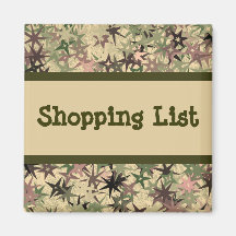 Shopping List Refrigerator Magnet