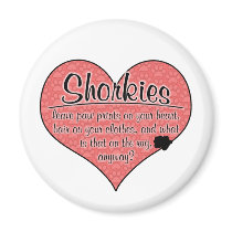 Shorkie Paw Prints Dog Humour Magnet