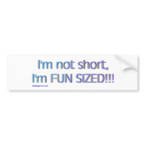 short_funsize bumper sticker