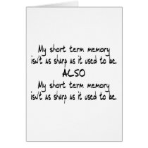 Short Term Memory Card