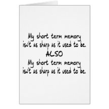 Short Term Memory Card