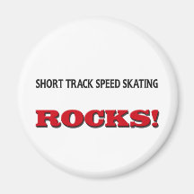 Short Track Speed Skating Rocks Refrigerator Magnets