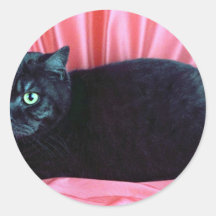 Shorthair britannique, fumée noire autocollants