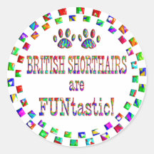 Shorthairs britannique sont FUNtastic Autocollants