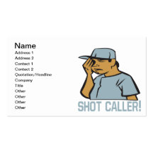 Shot Caller Business Cards