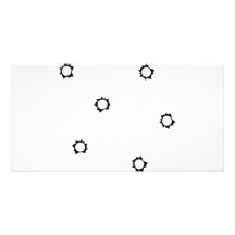 shot holes icon custom photo card