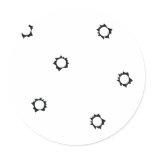 shot holes icon sticker