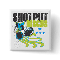 Shotput and Discus - Girl Power button