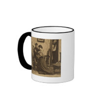 Shoulder Arms Antique Grayscale Vintage Stereoview Coffee Mug