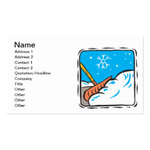 Shoveling Snow Business Card Templates