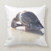 Shovelor Duck Bird American MoJo Pillow