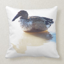 Shovelor Duck Bird American MoJo Pillow